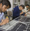 Solar panels being assembled in a factory near Jaipur, Rajasthan.